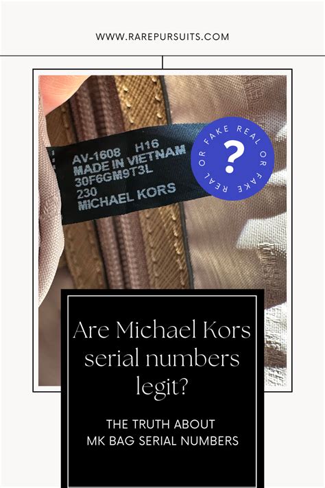 michael kors serial number search|real Michael Kors bag inside.